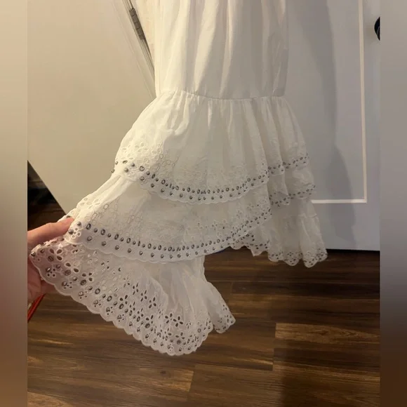 Coach White prairie Ruffled Dress - Picture 15 of 16